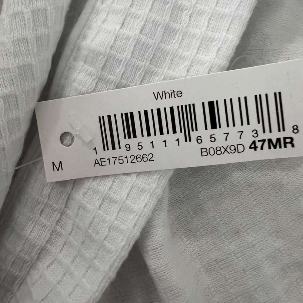 White Waffle Knit Robe - Picture 8 of 9